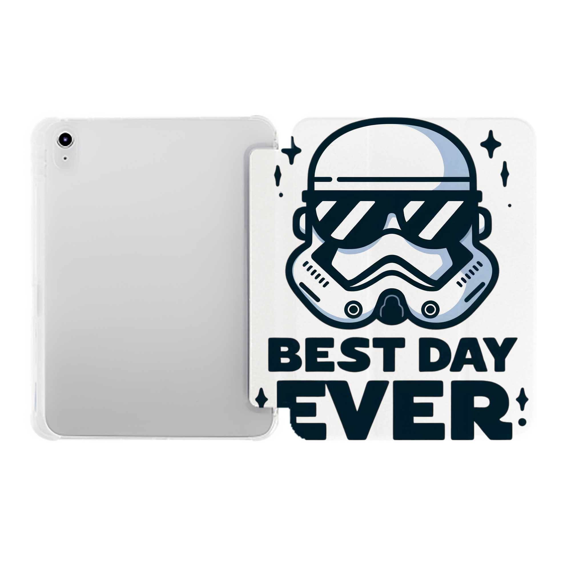（画像用） スター・ウォーズ Star Wars IPad ケース ペン収納付き 三つ折りスタンド PUレザー×シリコン 対応機種9.5/10.5/10.9インチ